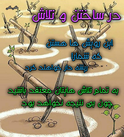 عکس نوشته تلاش 1497